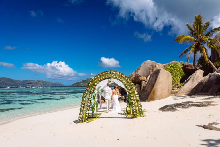 hochzeit seychellen brautpaar sandra thorsten 01