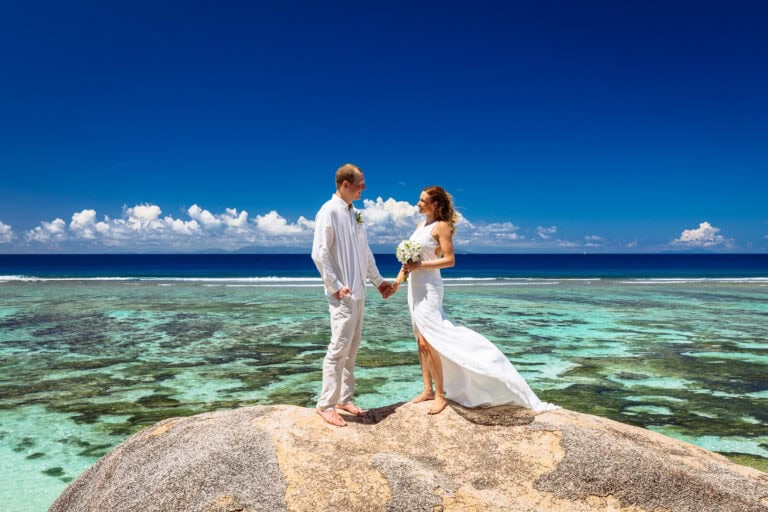 hochzeit seychellen brautpaar sandra thorsten 8