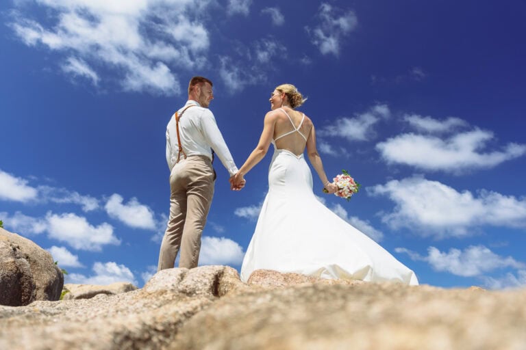 hochzeit seychellen brautpaar julia david 19